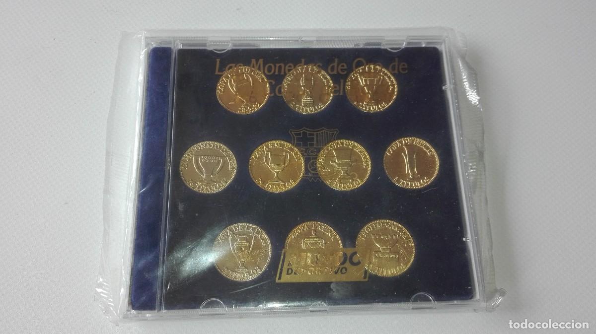 Coleccionismo deportivo: MONEDAS ORO COPAS DEL BAR&Ccedil;A - Foto 1