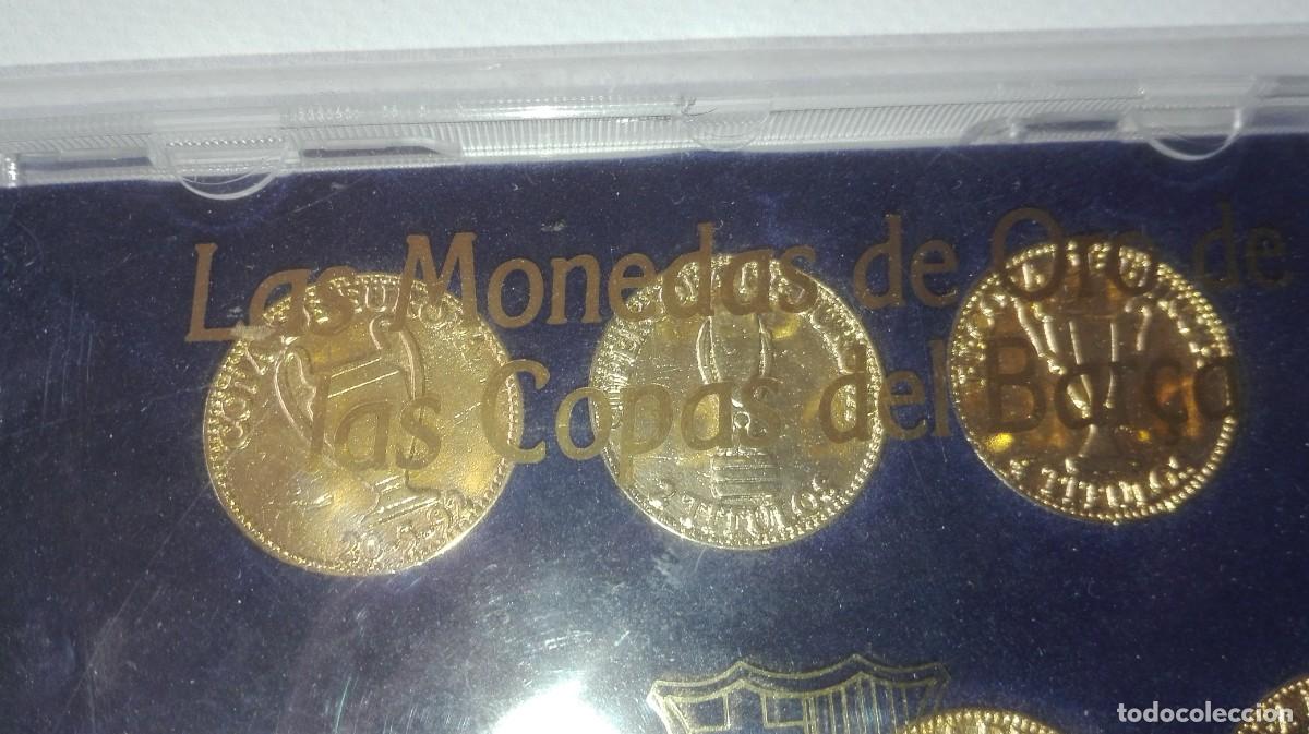 Coleccionismo deportivo: MONEDAS ORO COPAS DEL BAR&Ccedil;A - Foto 2