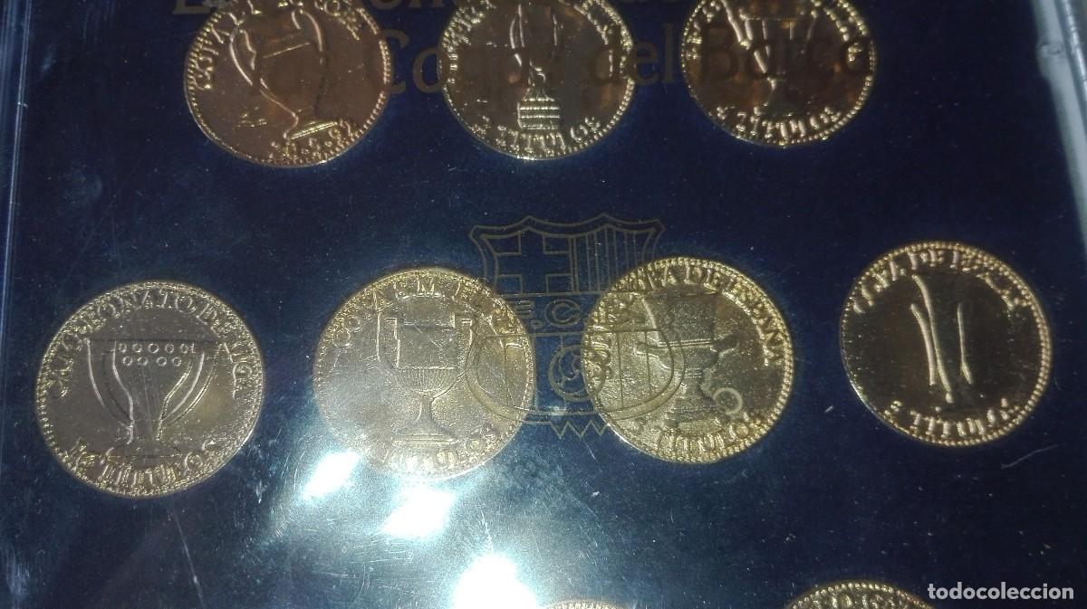 Coleccionismo deportivo: MONEDAS ORO COPAS DEL BAR&Ccedil;A - Foto 3