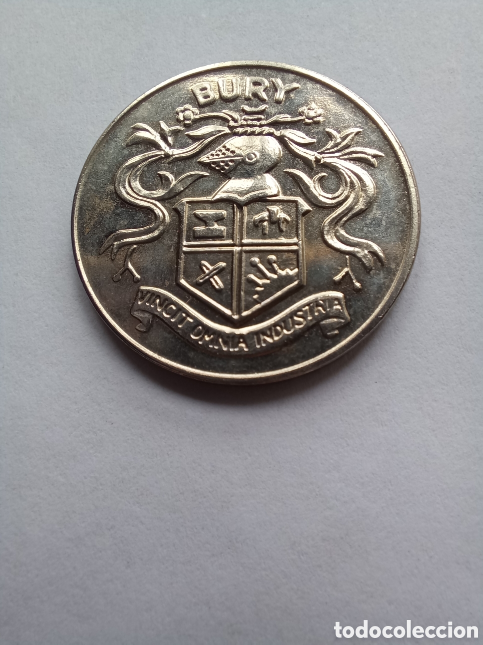 Coleccionismo deportivo: F.A. CUP CENTENARY MEDALS 1872-1972. BURY (CAMPE&Oacute;N 1900 vs SOUTHAMPTON Y 1903 vs DERBY COUNTY)