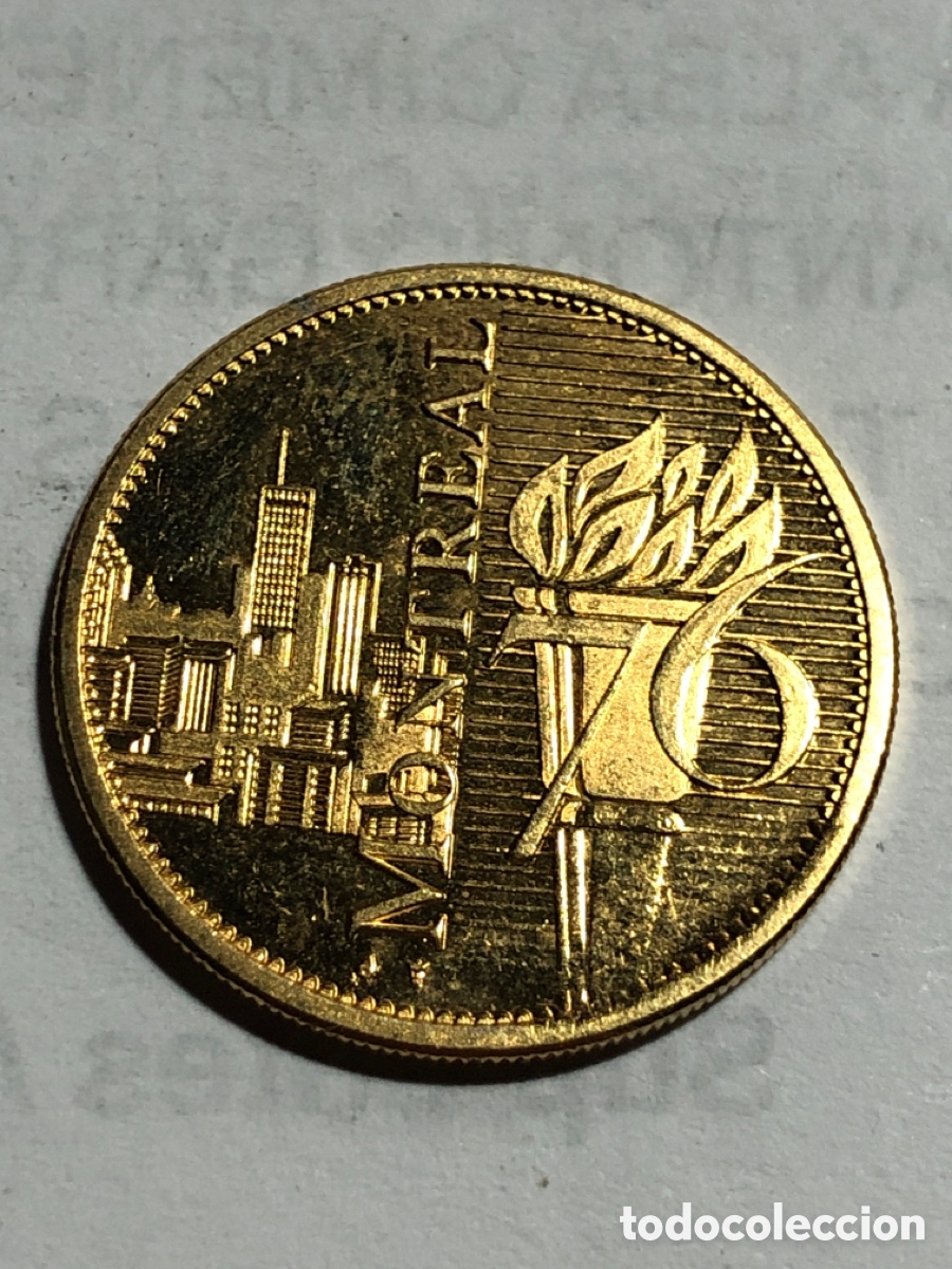 Collectionnisme sportif: moneda medalla XXI JUEGOS olimpiadas OLIMPICOS MONTREAL 1976 CANADA