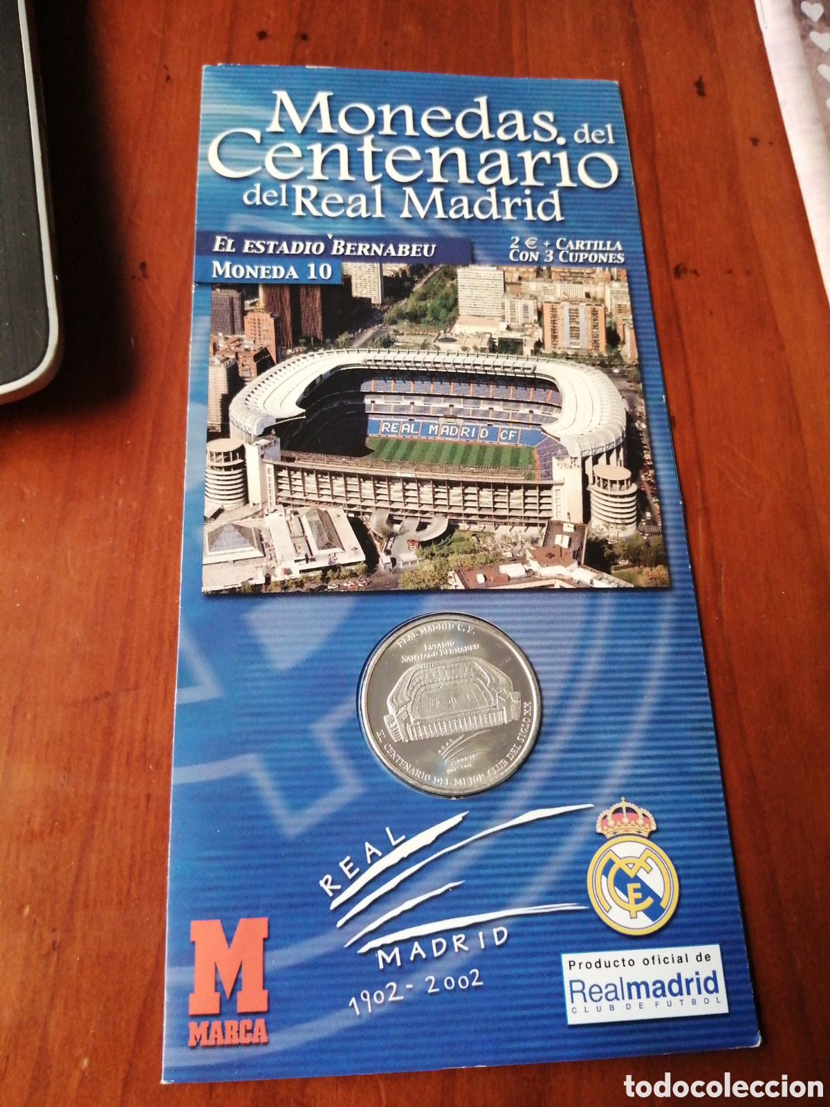 Colecionismo desportivo: MONEDA DEL CENTENARIO DEL REAL MADRID N &ordm; 10