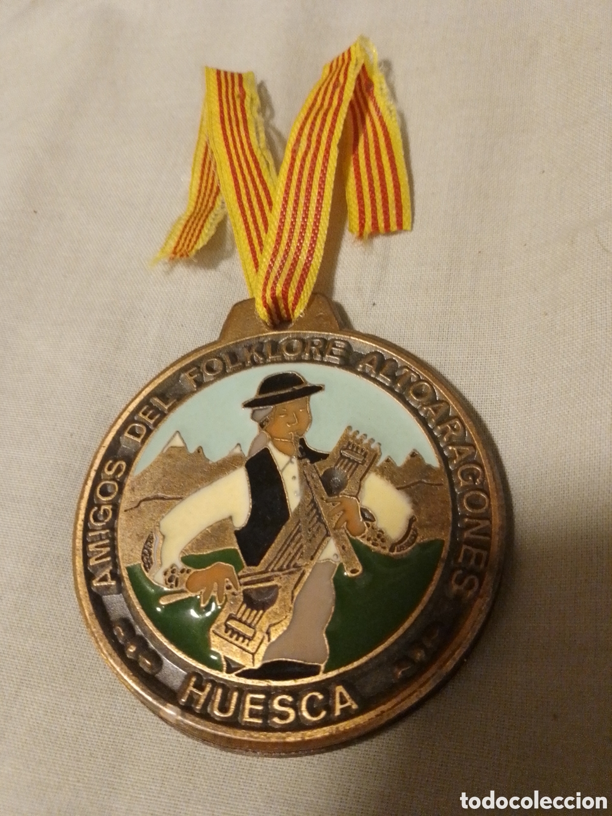 Colecionismo desportivo: MEDALLA AMIGOS DE FOLKLORE ALTO ARAGON&Eacute;S HUESCA 1992