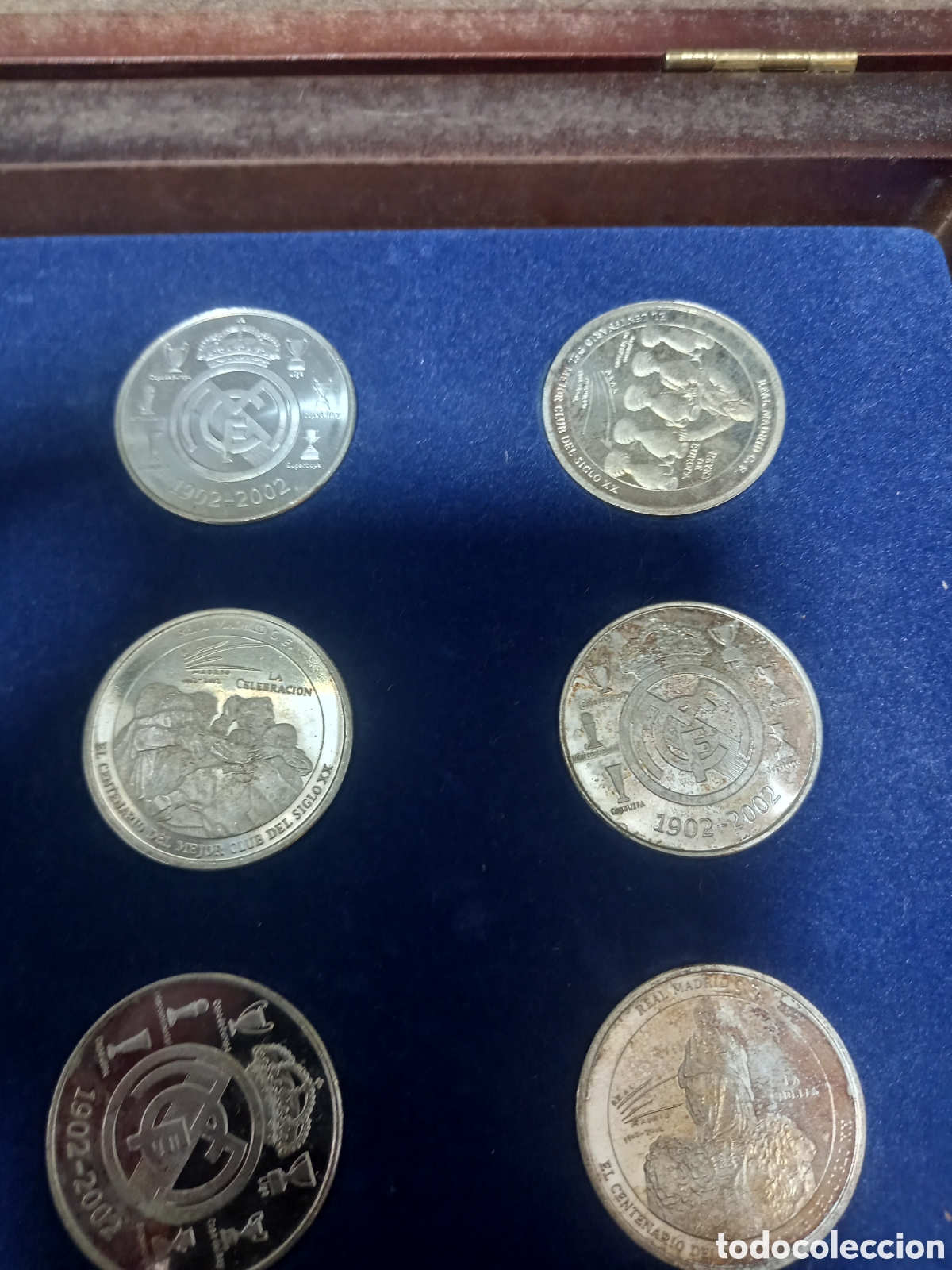 Coleccionismo deportivo: Monedas centenario Real Madrid - Foto 3
