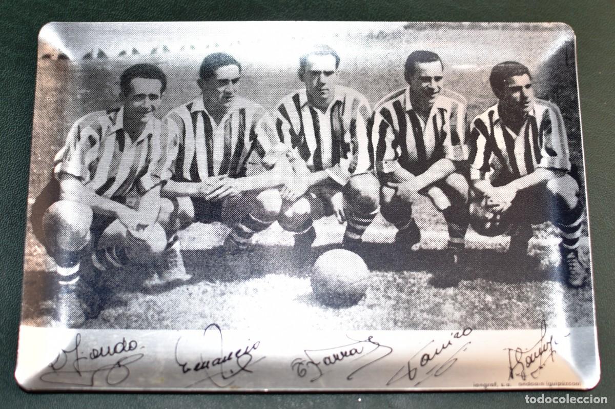 Coleccionismo deportivo: CENICERO F&Uacute;TBOL DE LA SEGUNDA DELANTERA HIST&Oacute;RICA DEL ATHLETIC CLUB DE BILBAO (A&Ntilde;OS 40)