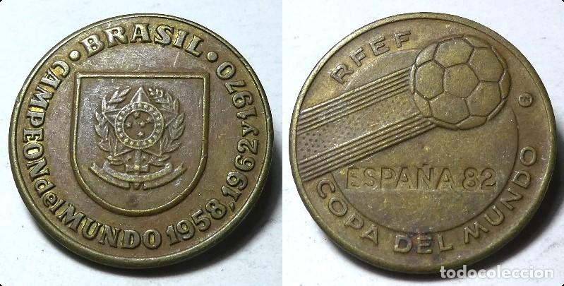 Coleccionismo deportivo: Medalla Conmemorativa COPA DEL MUNDO ESPA&Ntilde;A 82 RFEF MUNDIAL de futbol 1982 BRASIL