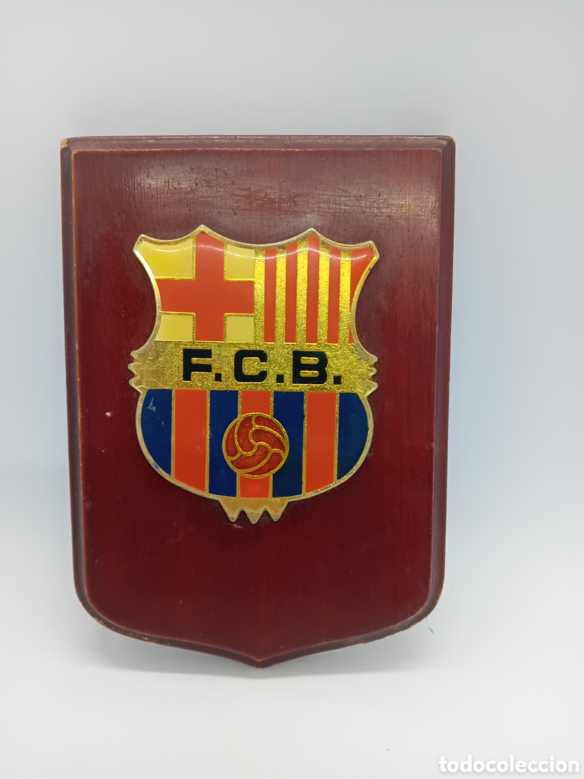 Colecionismo desportivo: Placa de club FCB original