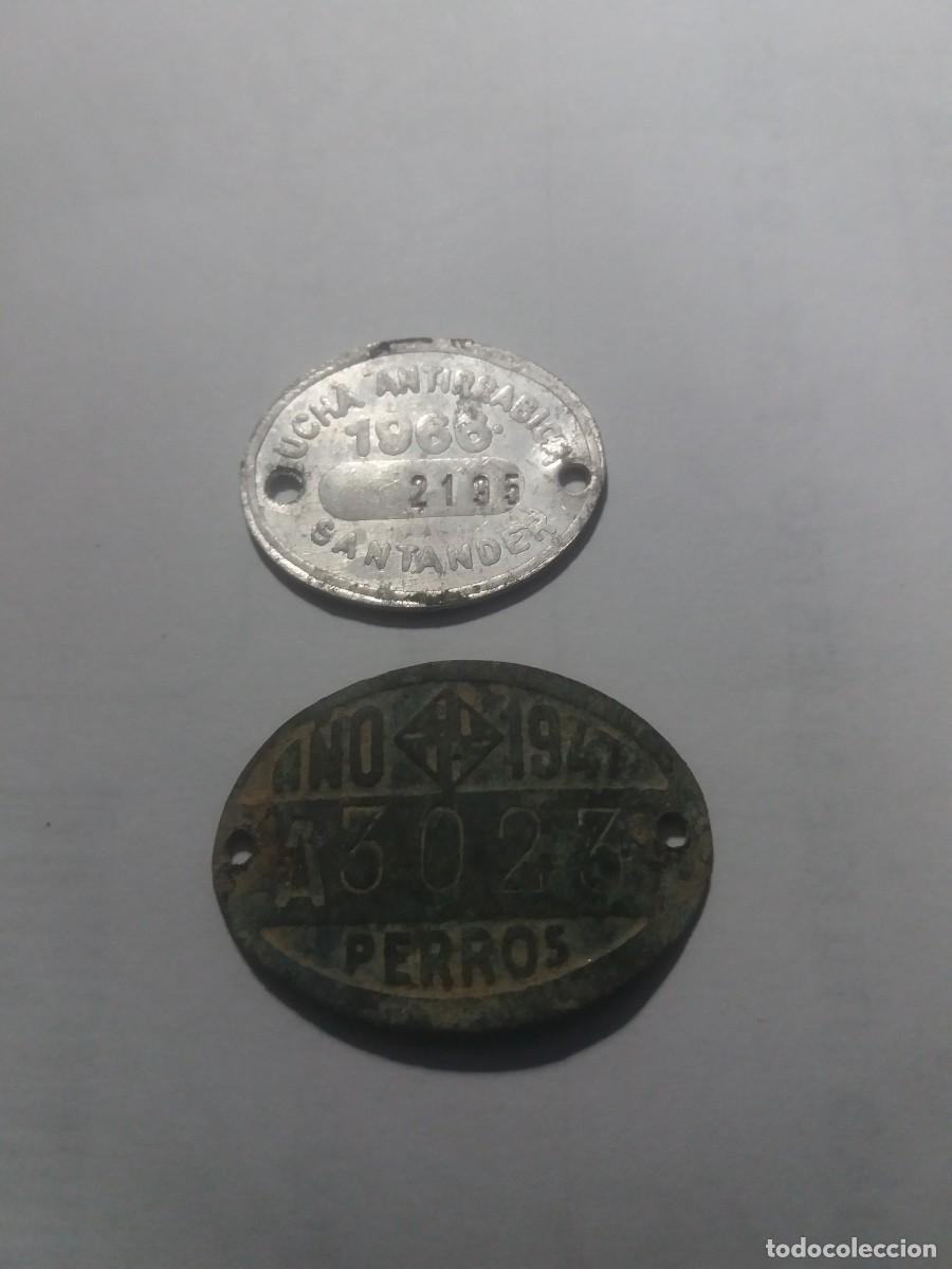 Collectionnisme sportif: Lote 2 Medallas Vacunaci&oacute;n PERROS