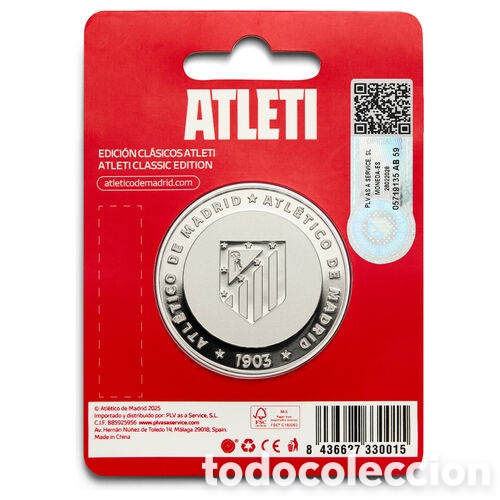Collectionnisme sportif: Moneda Coraje y Corazon Atletico de Madrid
