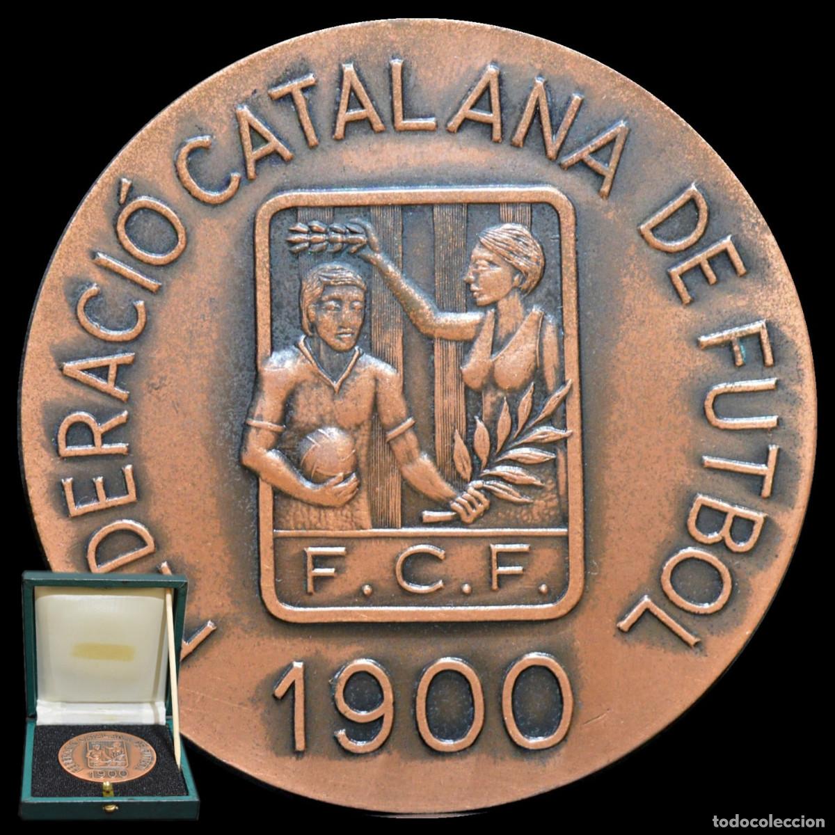 Coleccionismo deportivo: MEDALLA BRONCE FEDERACIO CATALANA DE FUTBOL 1975