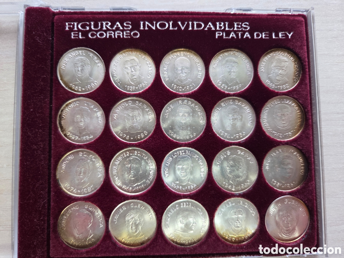 Sports collectibles: Coleccion de Monedas de Plata del Athletic Club