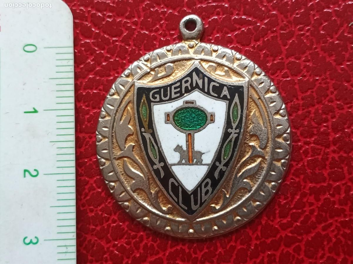 Collectionnisme sportif: Antigua medalla, Guernica Club, ba&ntilde;o de plata