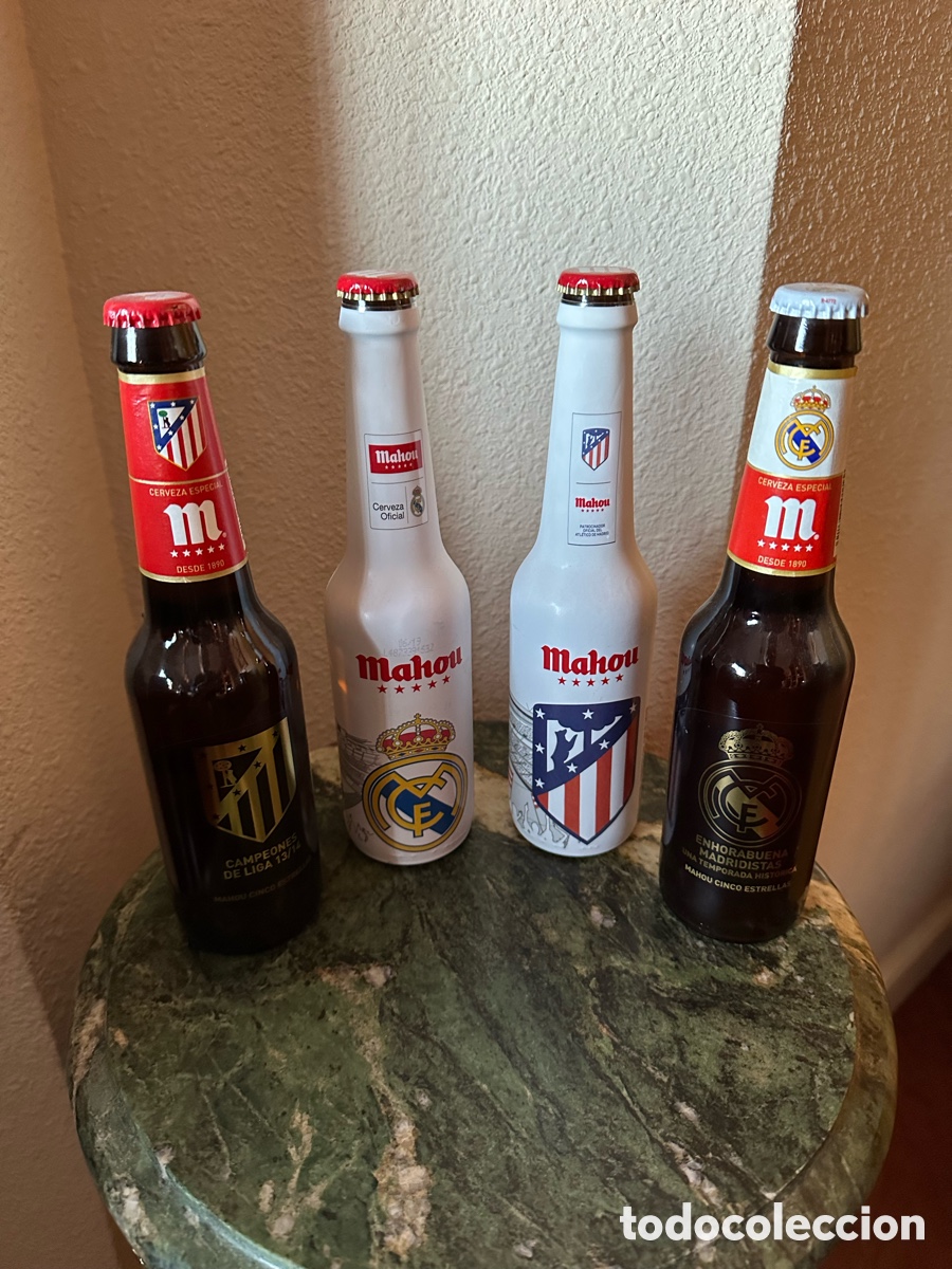 Colecionismo desportivo: Botellas Del Real Madrid y Atl&eacute;tico de Madrid