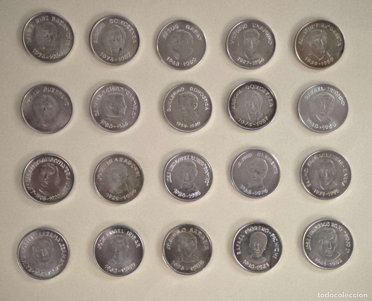 Sports collectibles: Colecci&oacute;n 20 Monedas Athletic Club Bilbao &ndash; Leyendas Hist&oacute;ricas (Zarra, Iribar, Pichichi&hellip;)