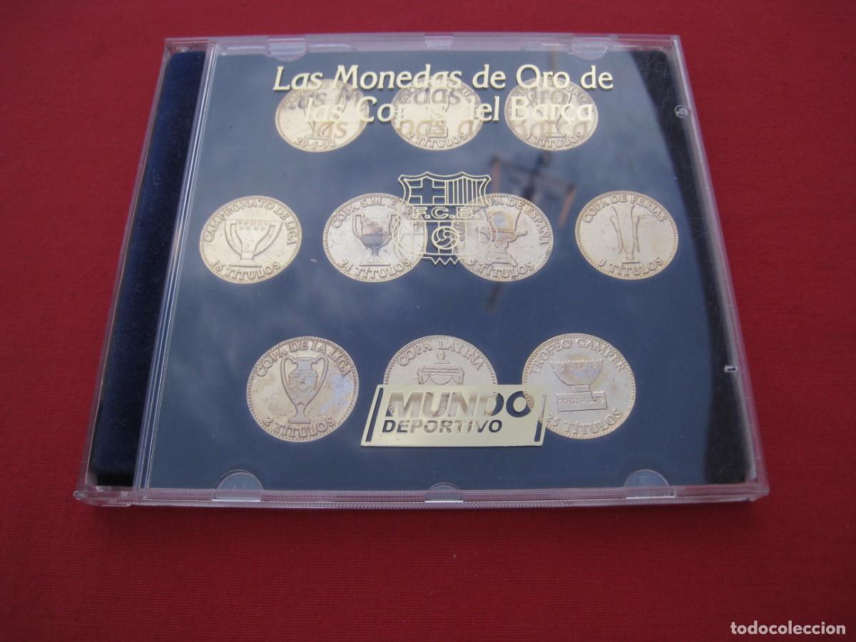 Collectionnisme sportif: COLECCION LAS MONEDAS DE ORO DE LAS COPAS DEL BAR&Ccedil;A - MUNDO DEPORTIVO.
