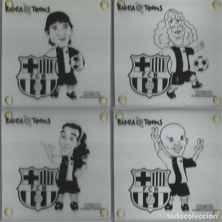 Collectionnisme sportif: POSAVASOS BAR&Ccedil;A TOONS - 4 - RONALDINHO, MESSI, ETO'O-PUYOL