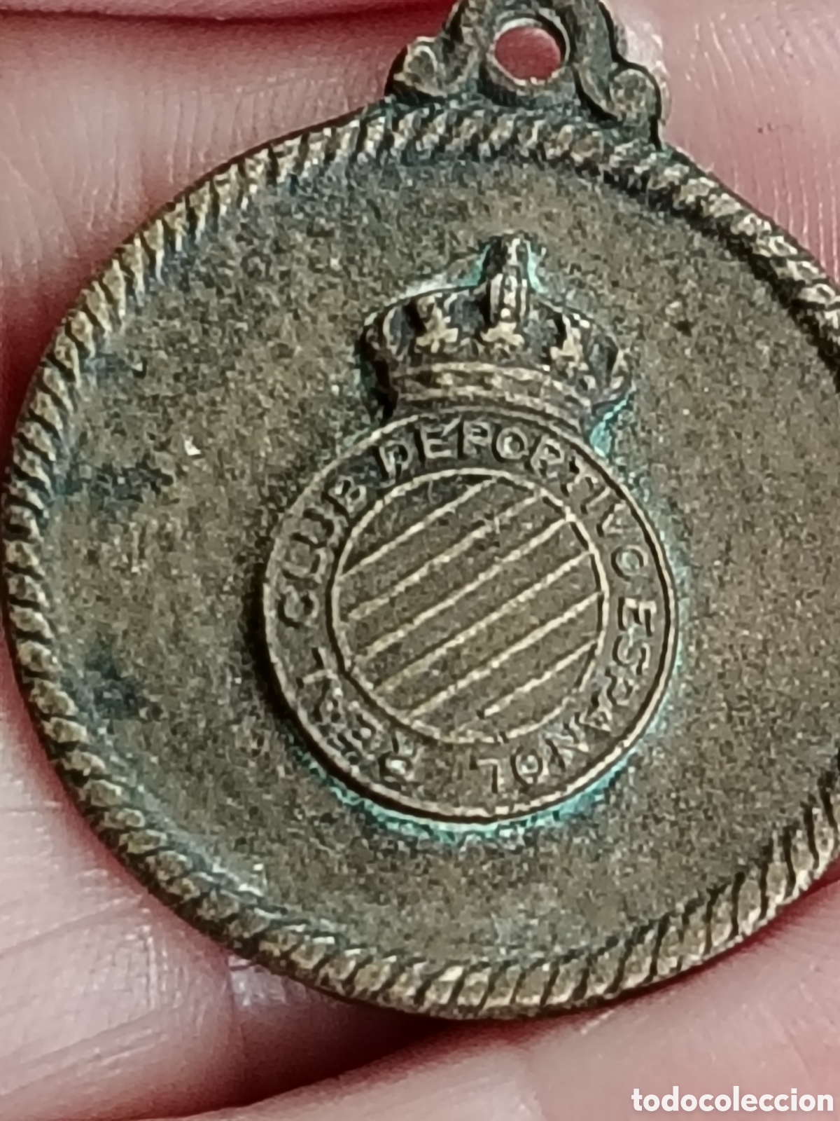 Sammelleidenschaft Sport: Medalla antigua Real Club Deportivo Espa&ntilde;ol de Barcelona
