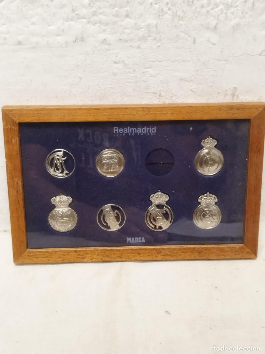 Colecionismo desportivo: Colecci&oacute;n de 7 insignias del real Madrid. De MARCA.