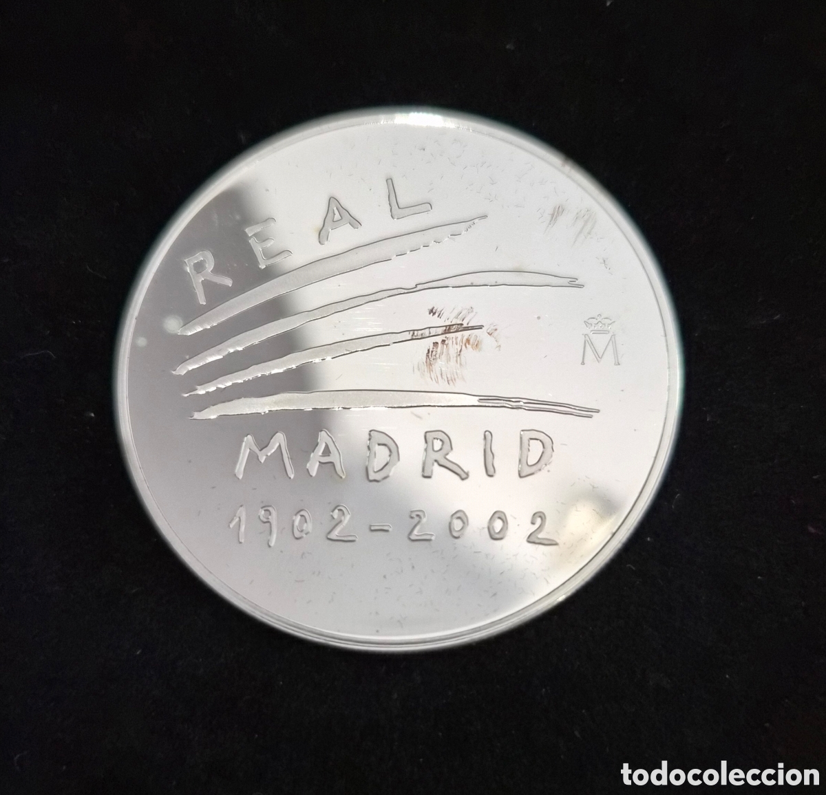 Collectionnisme sportif: Medalla FNMT conmemorativa centenario Real Madrid plata