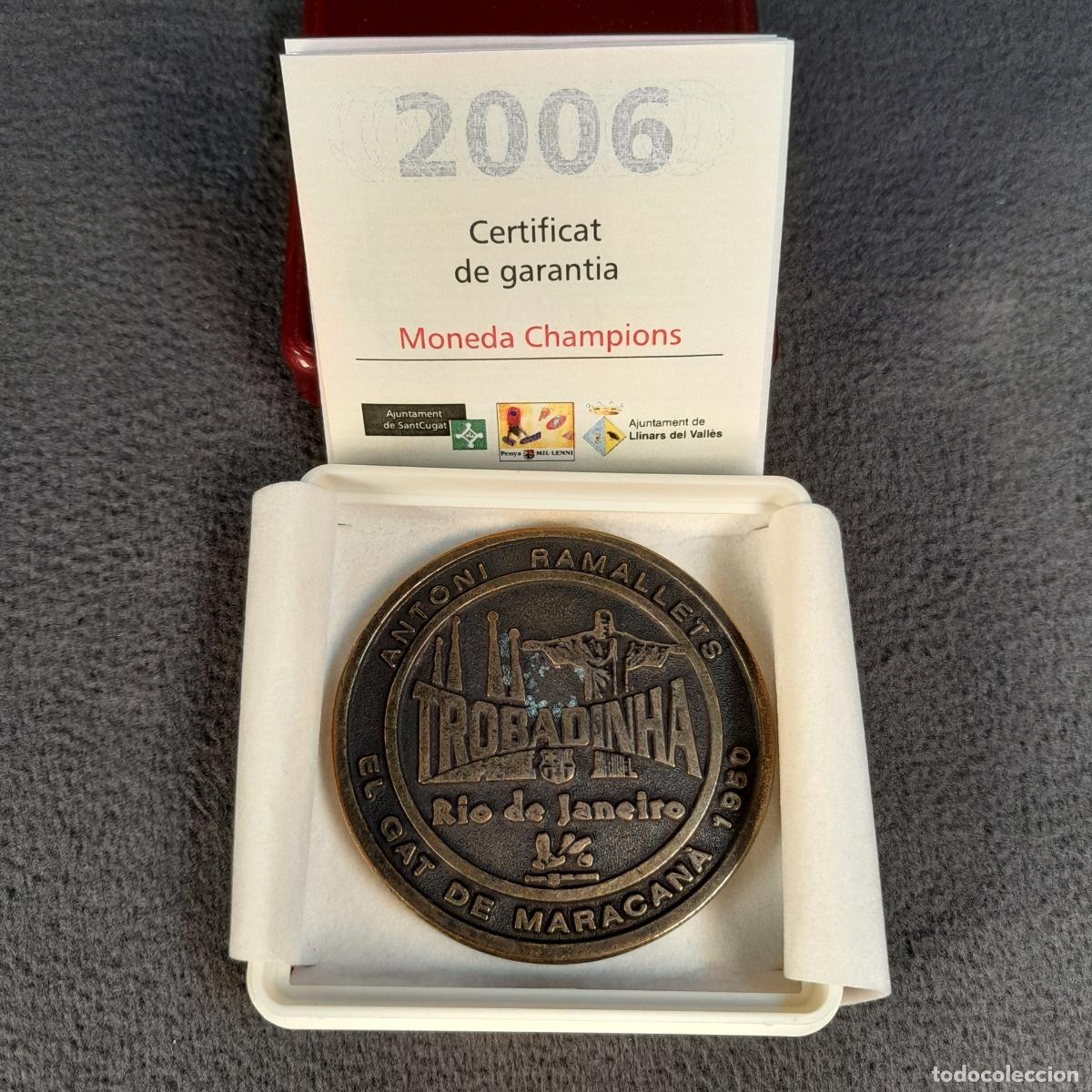 Colecionismo desportivo: M-2245. MONEDA RAMALLETS. MEDALLA CUL&Eacute; CON CERTIFICADO DE GARANT&Iacute;A. 2008.