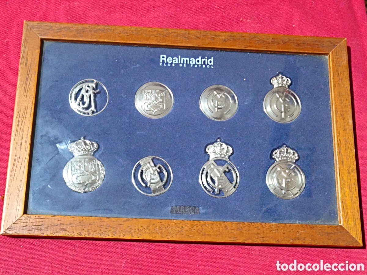 Sammelleidenschaft Sport: Colecci&oacute;n completa escudos real Madrid diario MARCA