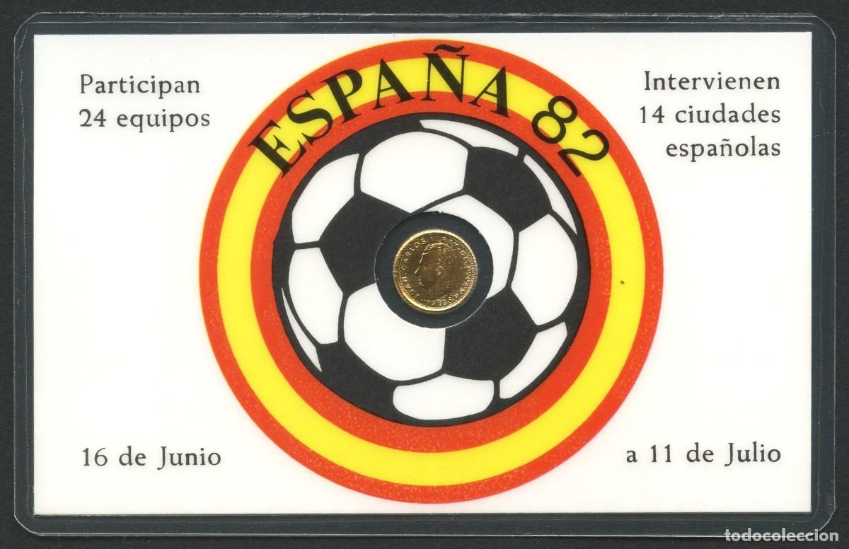 Colecionismo desportivo: MEDALLA, CARNET CONMEMORATIVO, COPA DEL MUNDO DE F&Uacute;TBOL, 1982