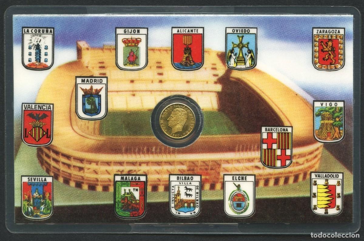Colecionismo desportivo: MEDALLA, CARNET CONMEMORATIVO, COPA DEL MUNDO DE F&Uacute;TBOL, 1982