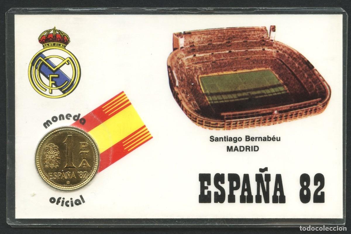 Colecionismo desportivo: MONEDA, CARNET CONMEMORATIVO, COPA DEL MUNDO DE F&Uacute;TBOL, MADRID, 1982