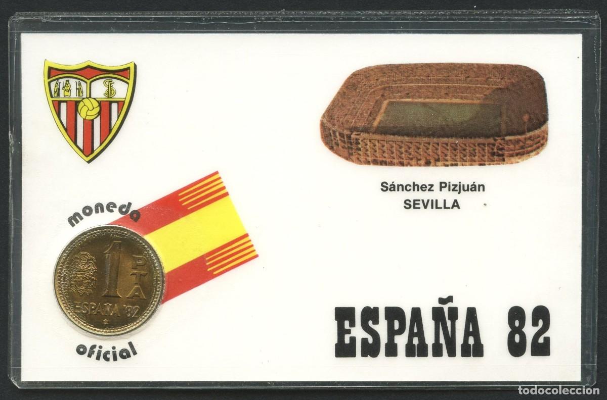 Collectionnisme sportif: MONEDA, CARNET CONMEMORATIVO, COPA DEL MUNDO DE F&Uacute;TBOL, SEVILLA, 1982