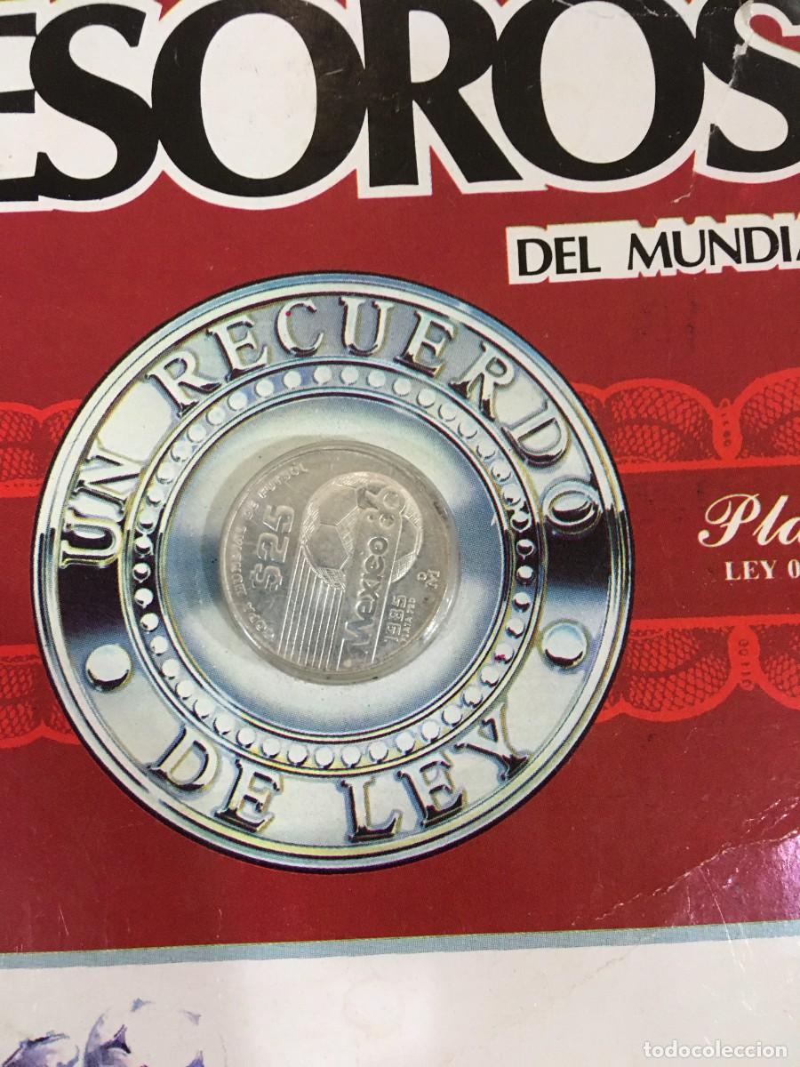 Collectionnisme sportif: TESOROS DEL CAMPEONATO MUNDIAL DE F&Uacute;TBOL M&Eacute;XICO 86 - MONEDA DE 25 PESOS DE PLATA DE LEY 0,720