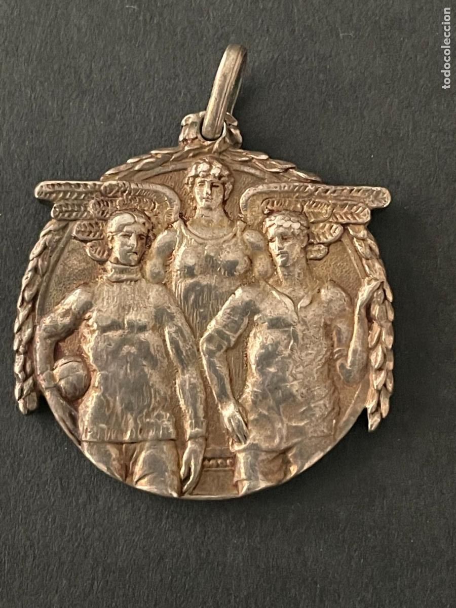 Collezionismo sportivo: MEDALLA DE PLATA DE LA FEDERACI&Oacute;N CATALANA DE FUTBOL - 1922-23