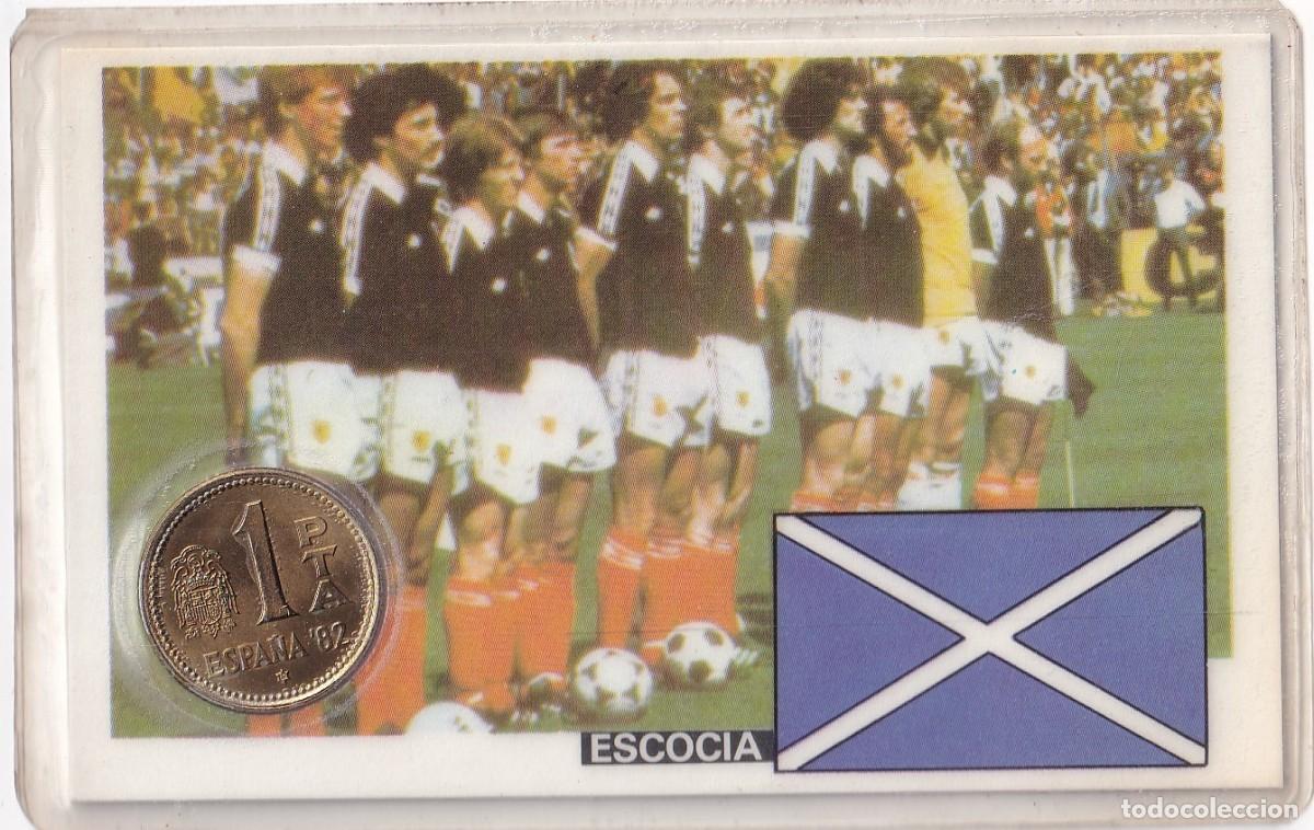Colecionismo desportivo: MONEDA OFICIAL CONMEMORATIVA MUNDIAL F&Uacute;TBOL ESPA&Ntilde;A 82 EQUIPO ESCOCIA