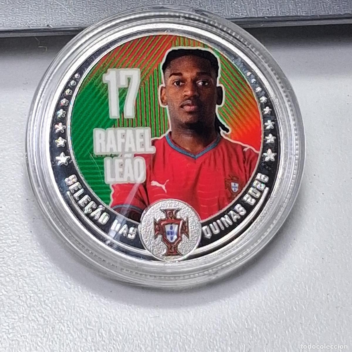 Colecionismo desportivo: MONEDA COLECCIONABLE FPF ICOINS 2026 - #17 RAFAEL LE&Atilde;O - SELECCI&Oacute;N PORTUGAL OFICIAL MEDALLA MOCILAB
