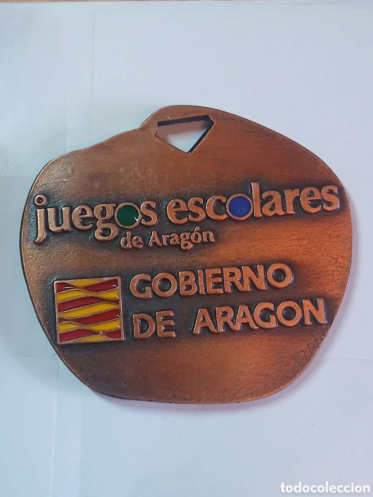 Colecionismo desportivo: Medalla juegos escolares de aragon