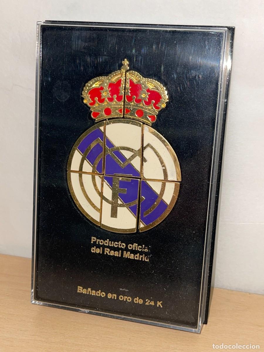 Sammelleidenschaft Sport: REAL MADRID Puzzle Escudo Ba&ntilde;ado en Oro de 24 K Producto Oficial bernabeu mbappe cibeles champions