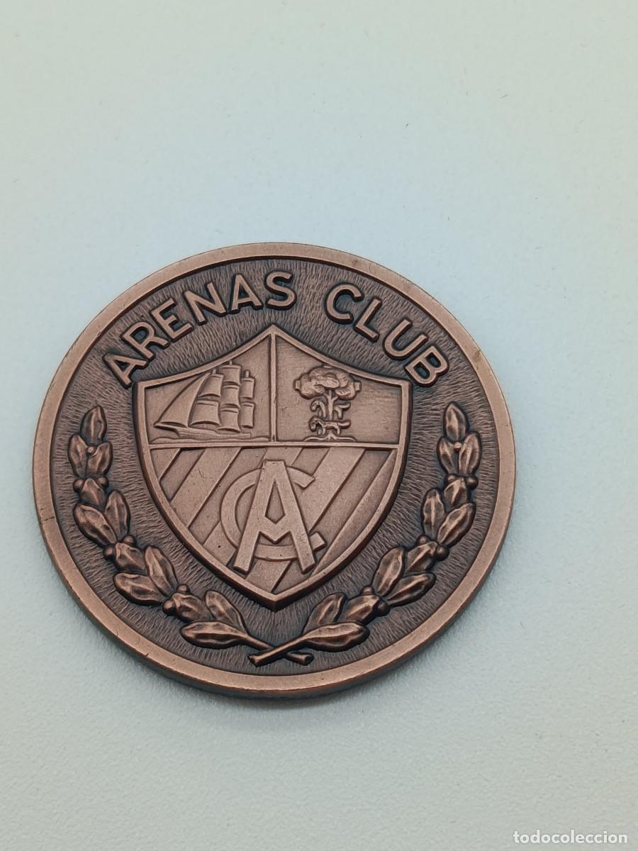 Coleccionismo deportivo: MODEDA MEDALLA ARENAS CLUB GETXO. 75 ANIVERSARIO 1909-1984. BODAS DE BRILLANTES. ESTUCHE. MYJ.