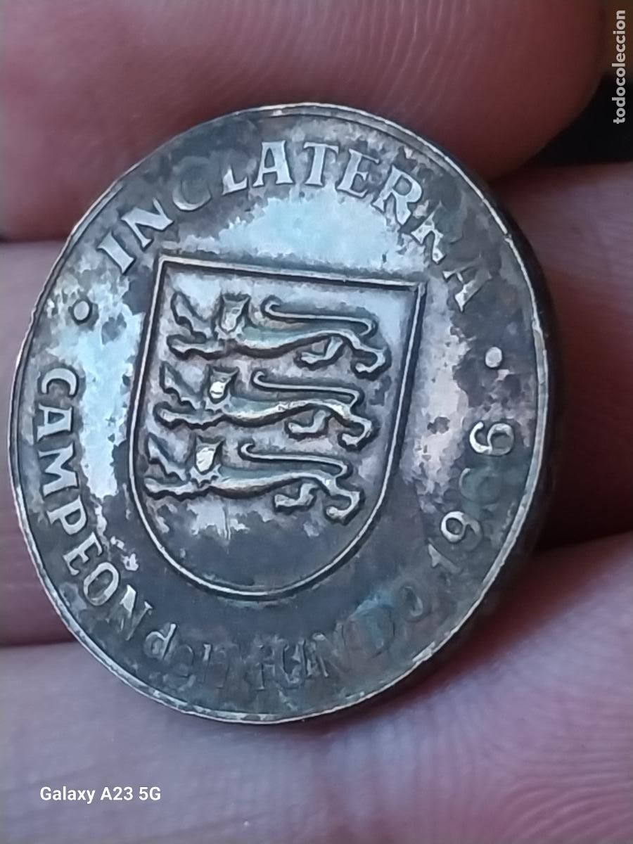 Collezionismo sportivo: ENGLAND WORL FOOTBALL CHAMPION 1966 MONEDA TOKEN PROMO YOGUR ESPA&Ntilde;A 1982 2.5CMS