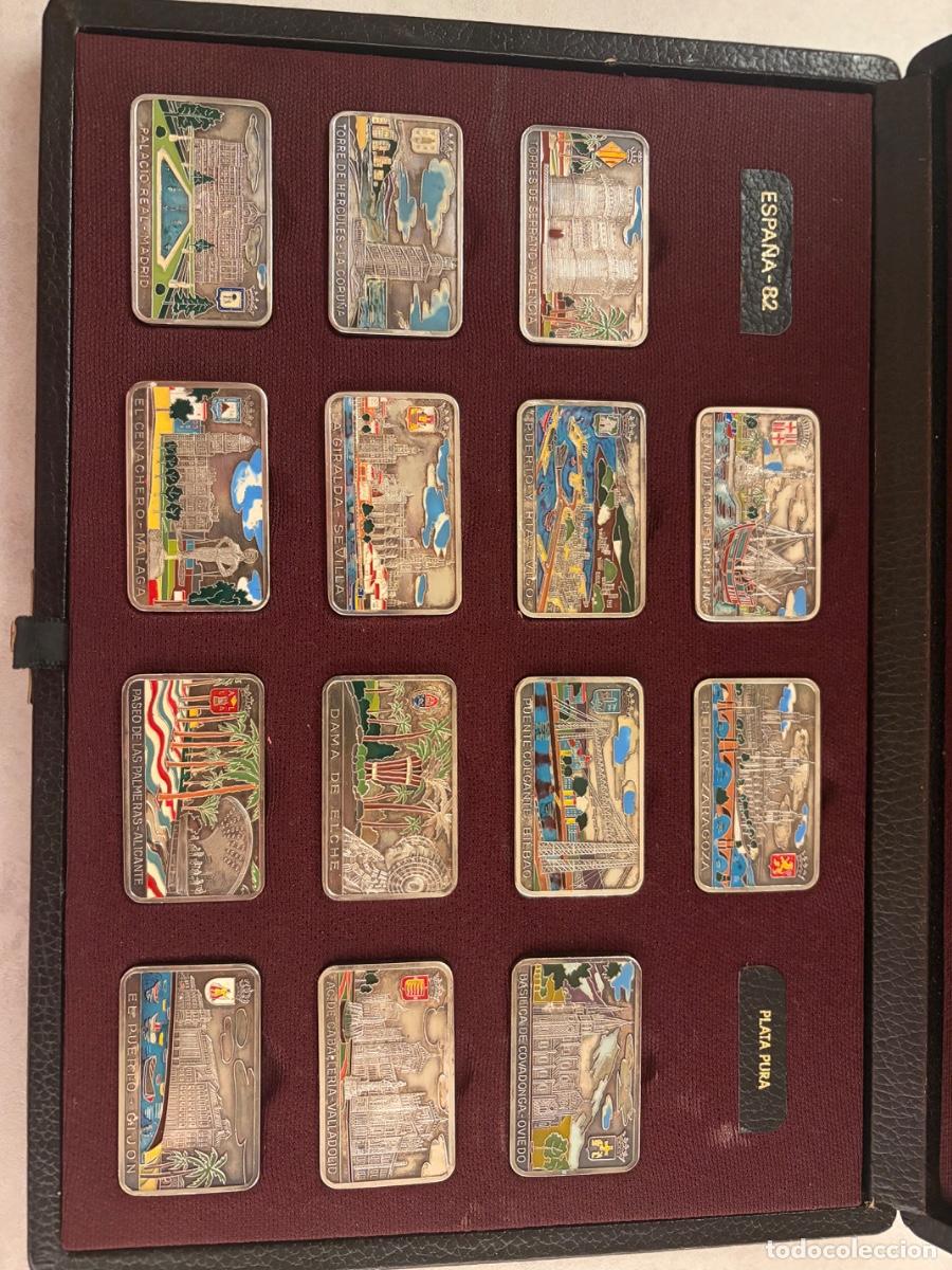 Coleccionismo deportivo: Placas conmemorativas Espa&ntilde;a 82 - plata pura 999