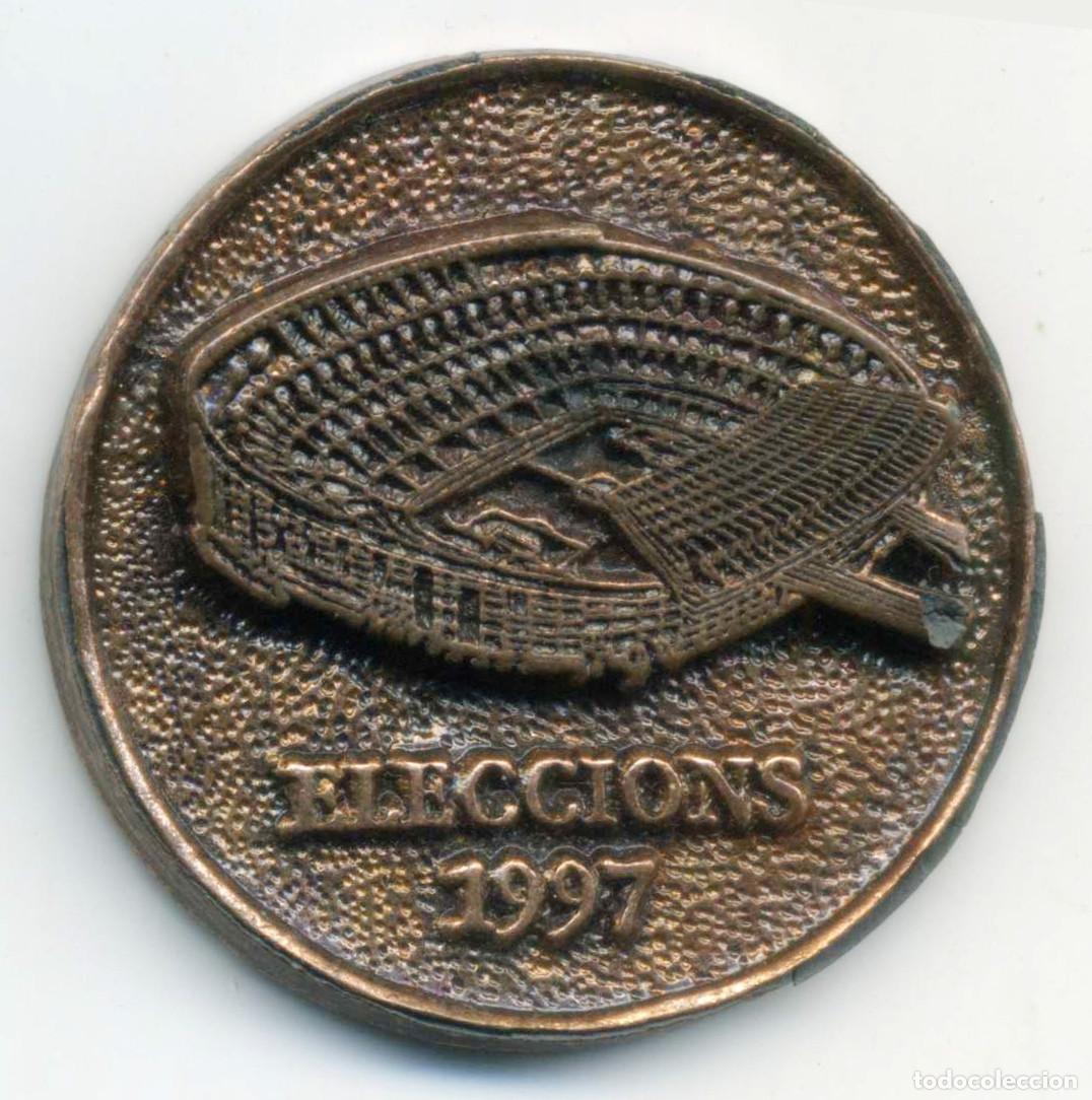 Coleccionismo deportivo: XS- MEDALLA FC Barcelona - Bar&ccedil;a - ELECCIONS 1997