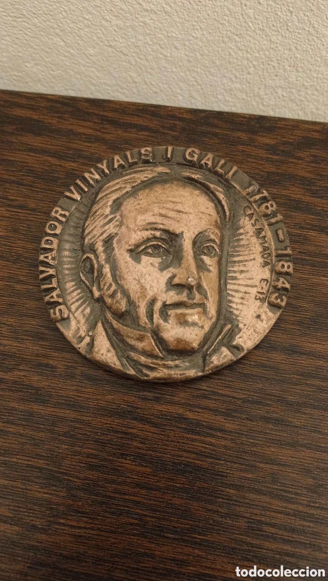 Collectionnisme sportif: Medalla conmemorativa de Salvador Vinyals i Gali. Grabado de SALVADOR VINYALS I GALI
