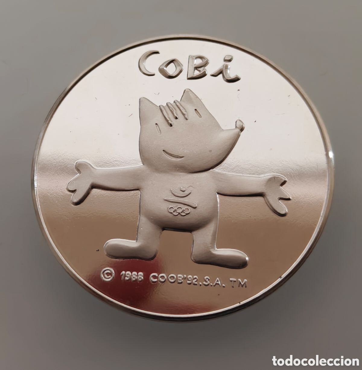 Coleccionismo deportivo: MONEDA COBI MASCOTA BARCELONA 92' PLATA 999 OLIMPIADAS