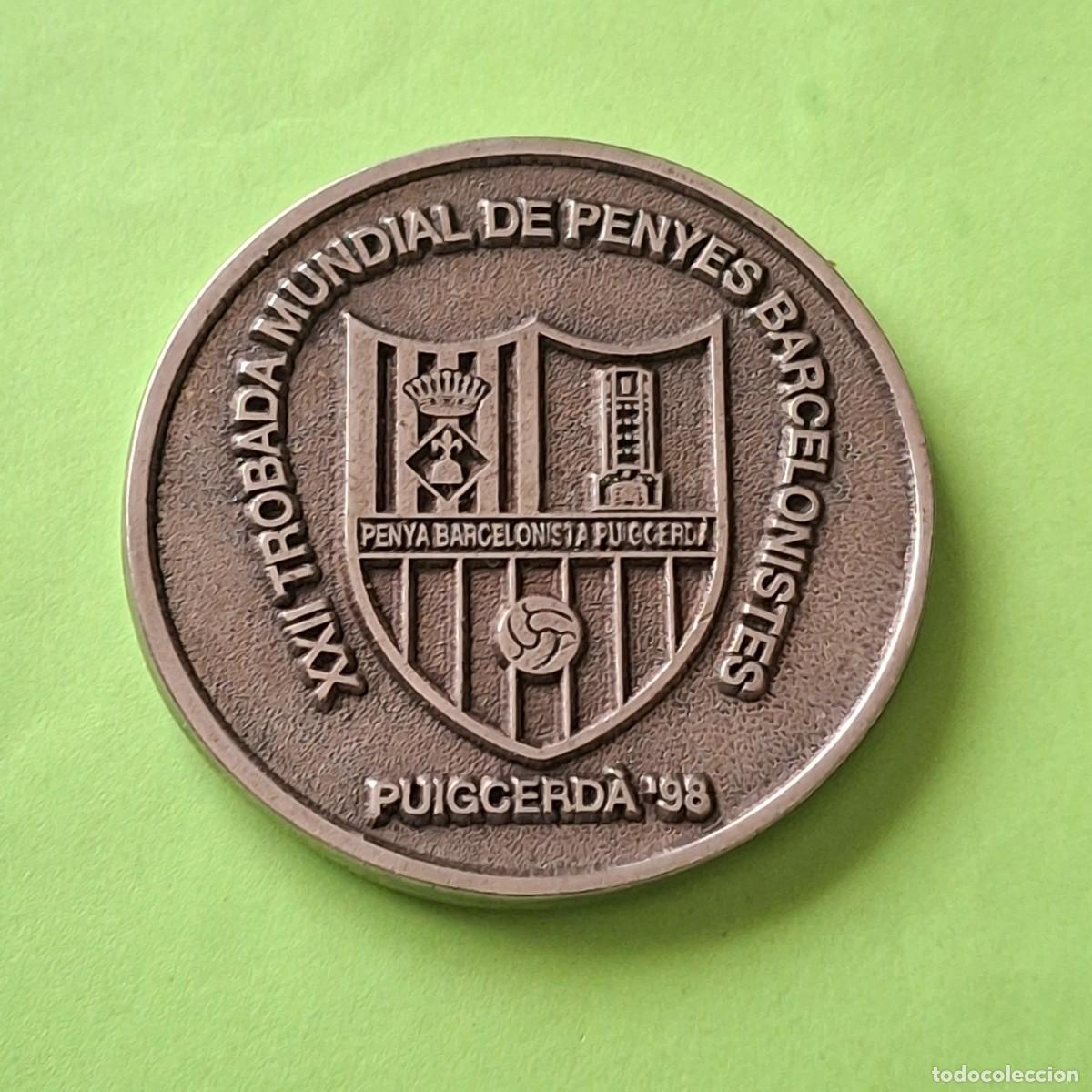 Coleccionismo deportivo: XXII TROBADA MUNDIAL DE PENYES BARCELONISTES PUIGCERDA &acute;98 - PE&Ntilde;AS BAR&Ccedil;A FUTBOL 1998 MEDALLA SPORT