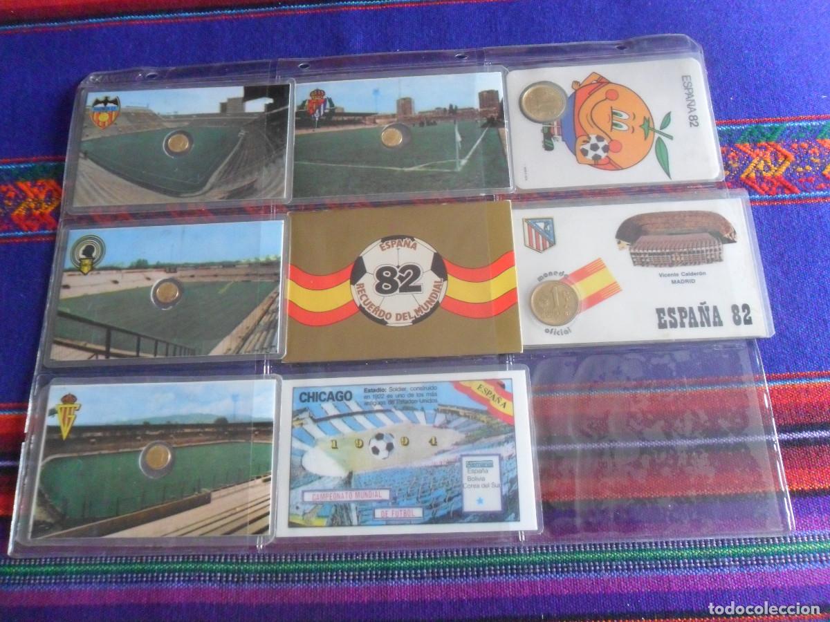 Coleccionismo deportivo: RECUERDO MONEDA ESPA&Ntilde;A 82 NARANJITO CALDER&Oacute;N LUIS CASANOVA ZORRILLA RICO P&Eacute;REZ MOLIN&Oacute;N REGALO USA 94