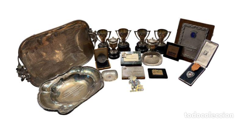 Coleccionismo deportivo: COLECCI&Oacute;N DE TROFEOS, RECONOCIMIENTOS Y MEDALLAS DE MARIANO GONZALVO. PLATA. ESPA&Ntilde;A. C. 1940-1960
