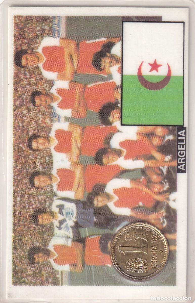 Collezionismo sportivo: MONEDA OFICIAL CONMEMORATIVA MUNDIAL FUTBOL ESPA&Ntilde;A 82 EQUIPO ARGELIA