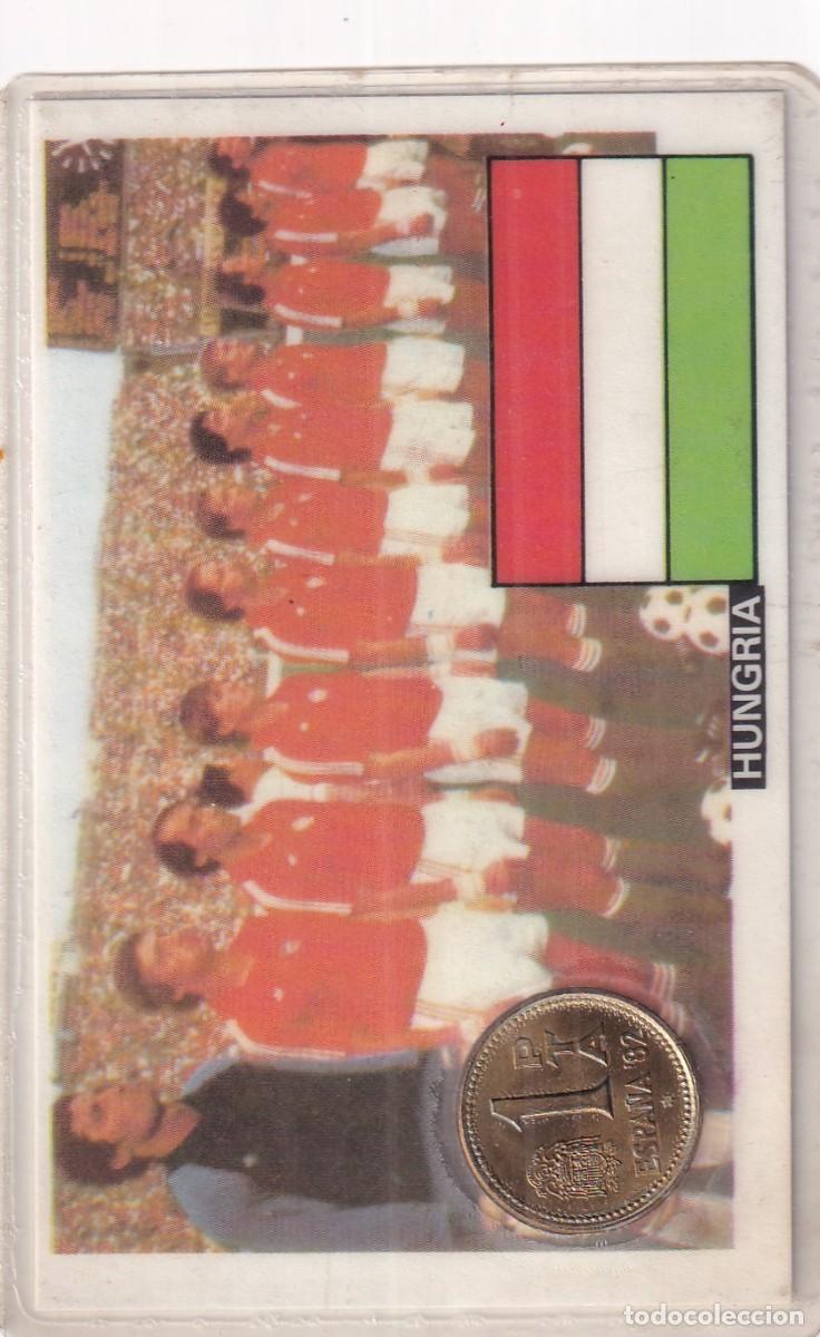 Collezionismo sportivo: MONEDA OFICIAL CONMEMORATIVA MUNDIAL F&Uacute;TBOL ESPA&Ntilde;A 82 EQUIPO HUNGRIA