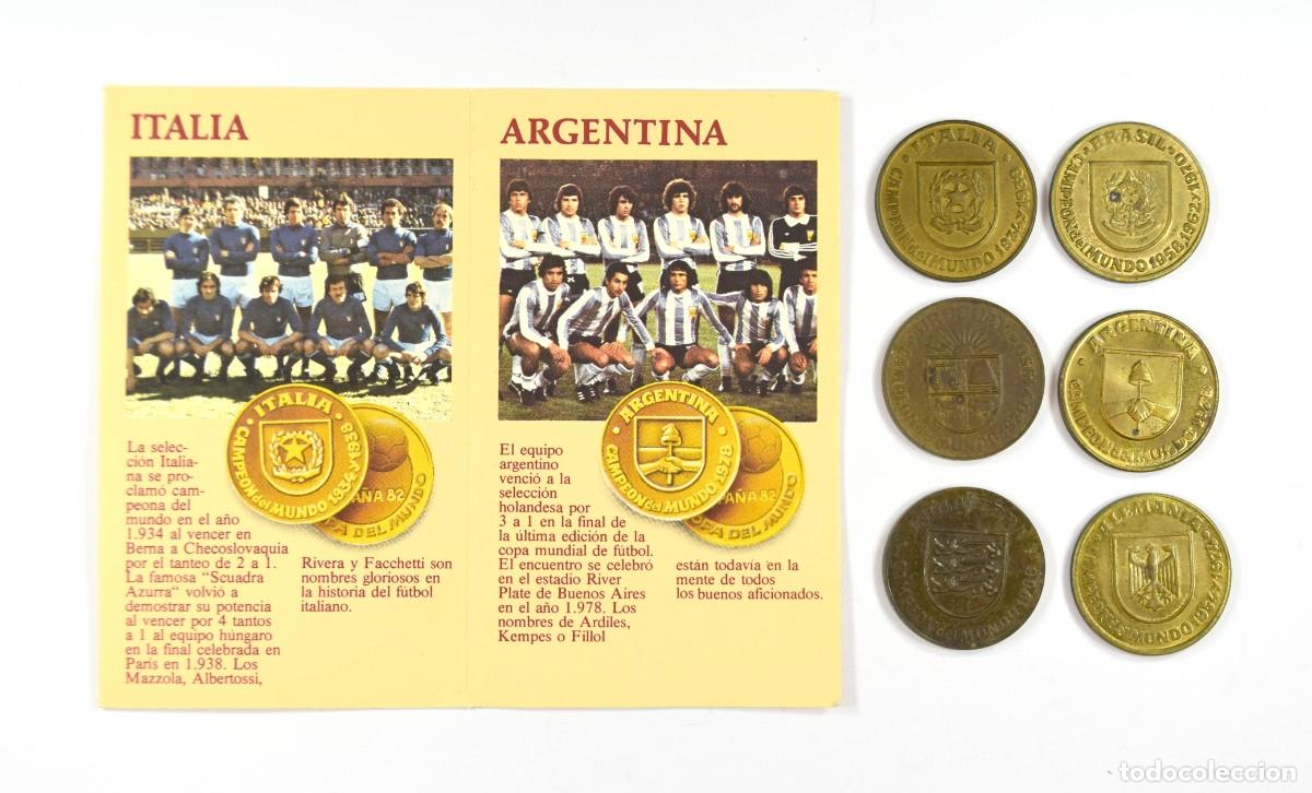 Collezionismo sportivo: Mundial Espa&ntilde;a 1982. Argentina, Alemania, Italia, Inglaterra, Uruguay y Brasil. Danone