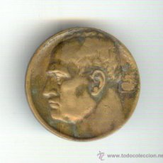 Medallas históricas: ITALIA MEDALLA BRONCE BENITO MUSSOLINI 8 DE AGOSTO DE 1934 DIÁMETRO 40 MM. REVERSO DISCURSO POLITICO