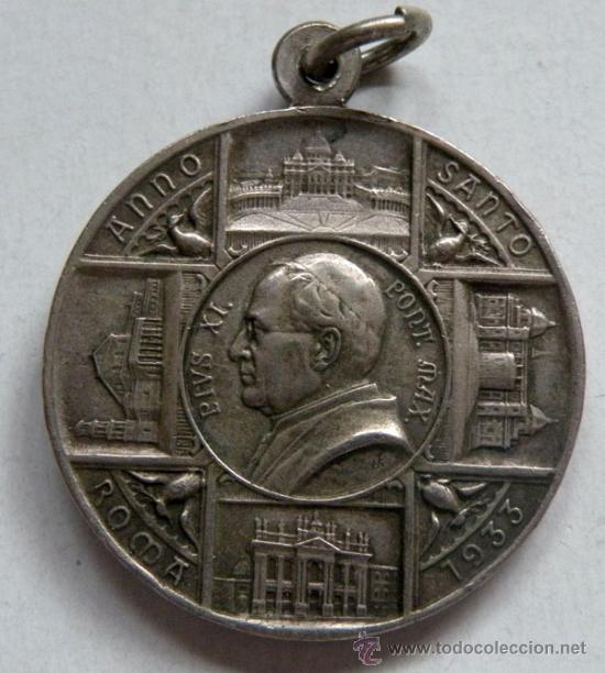 medalla puerta foto conmemorativa ciudad de Roma finales de 800