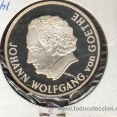 Medallas históricas: PRECIOSA MEDALLA DE PLATA CONMEMORATIVA DEDICADA A JOHANN WOLFGANG VON GOETHE VER FOTOS. Lote 27389153